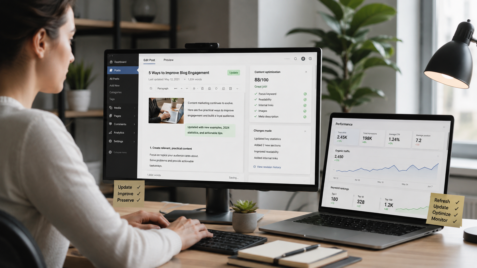 How to Refresh Old Blog Posts Without Losing Rankings