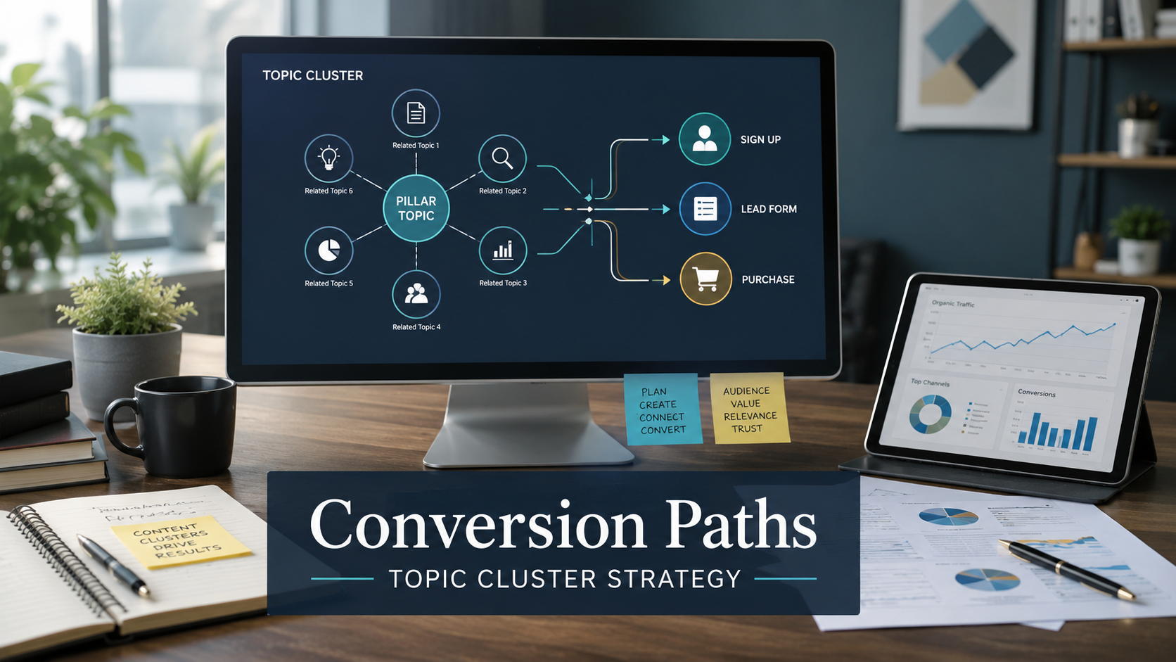 How to Build Conversion Paths Across a Topic Cluster