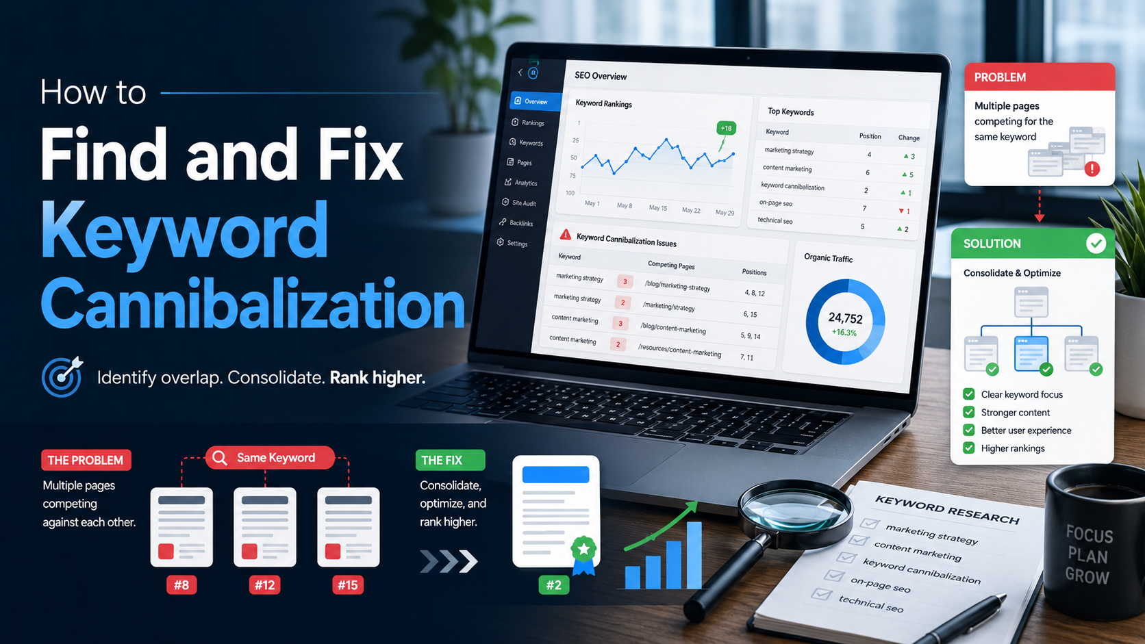 How to Find and Fix Keyword Cannibalization